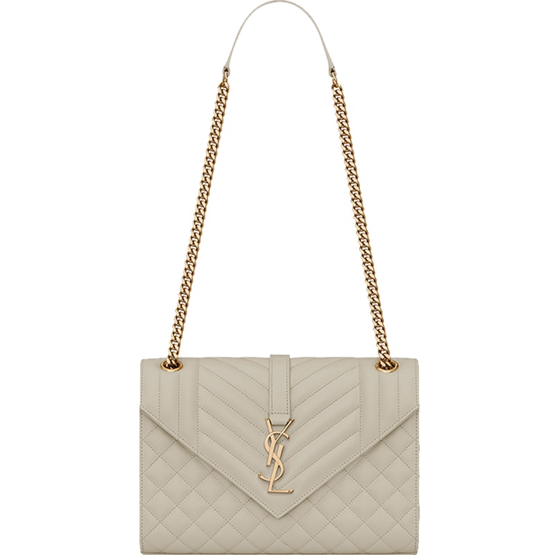 【预定】20新款 YSL/圣罗兰 ENVELOPPE 中号颗粒纹理压花包 487206 24*17.5*6CM