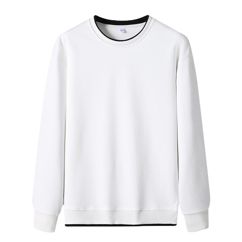 LEEVIRHINO2021年秋季新款男士t恤全棉弹力t恤男士长袖体恤男士圆领套头时尚印花男士T恤男大码男装潮流衣服1