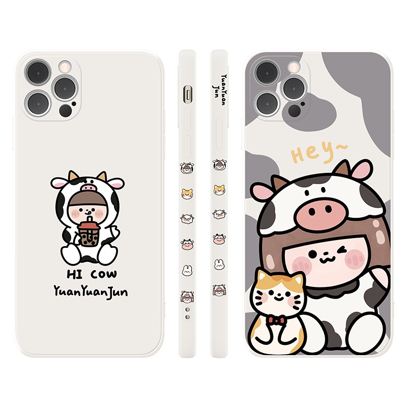 卡绮苹果12手机壳萌牛iPhone11promax硅胶xr卡通x可爱8mini套