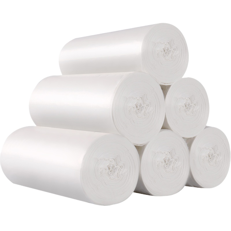 得丰 12L-18L 白色垃圾袋 单位物业家庭搬家清洁卫生塑料袋 厨房塑料袋 一卷包装