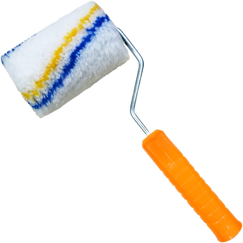 彩弘 4寸滚筒刷子 瓷砖背胶背涂胶涂刷用滚刷 乳胶漆滚筒刷 油漆刷子 刷墙工具