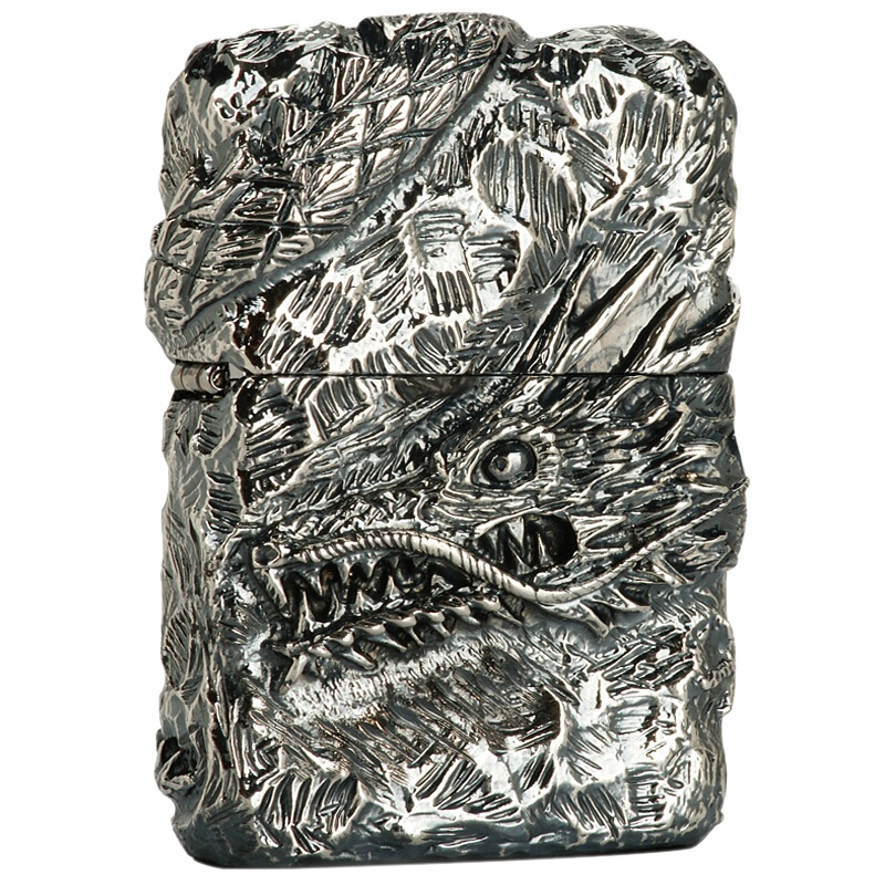 美国ZIPPO打火机 芝宝 限量珍藏重盔甲神龙五面缠绕盘龙 万恶之龙 日版厚壳