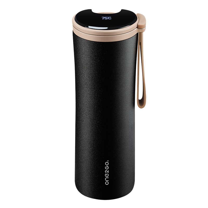 ONE2GO 智能咖啡杯保温杯创意OLED显示测温度水杯男女保冷杯生日礼物情侣杯子