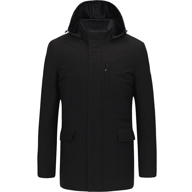 Youngor/雅戈尔冬季新品男士商务休闲白鸭绒连帽羽绒服外套964AQA