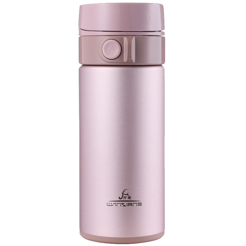 万象保温杯女不锈钢弹跳水杯可爱小巧直身便携大容量车载保温杯子B21