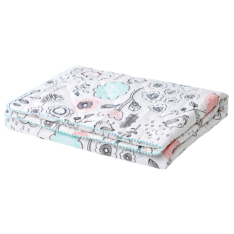 苏宁极物 儿童纤维绗缝被春秋被薄款被芯可水洗