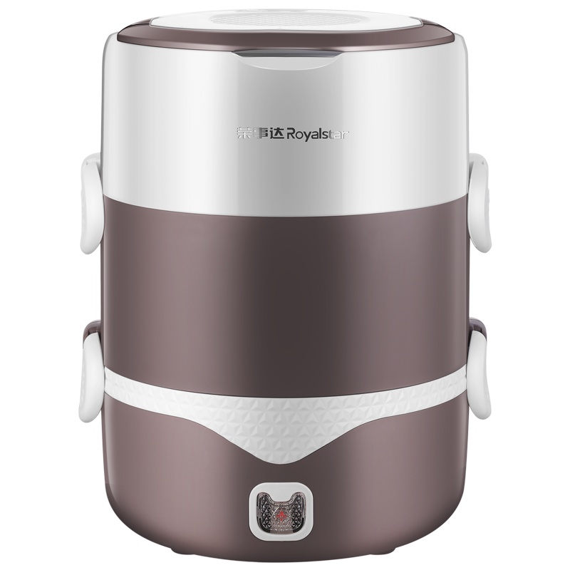 荣事达(Royalstar)双层电热饭盒电子饭盒可插电保温加热饭盒热饭神器迷你带饭加热饭盒 RFH302白灰色