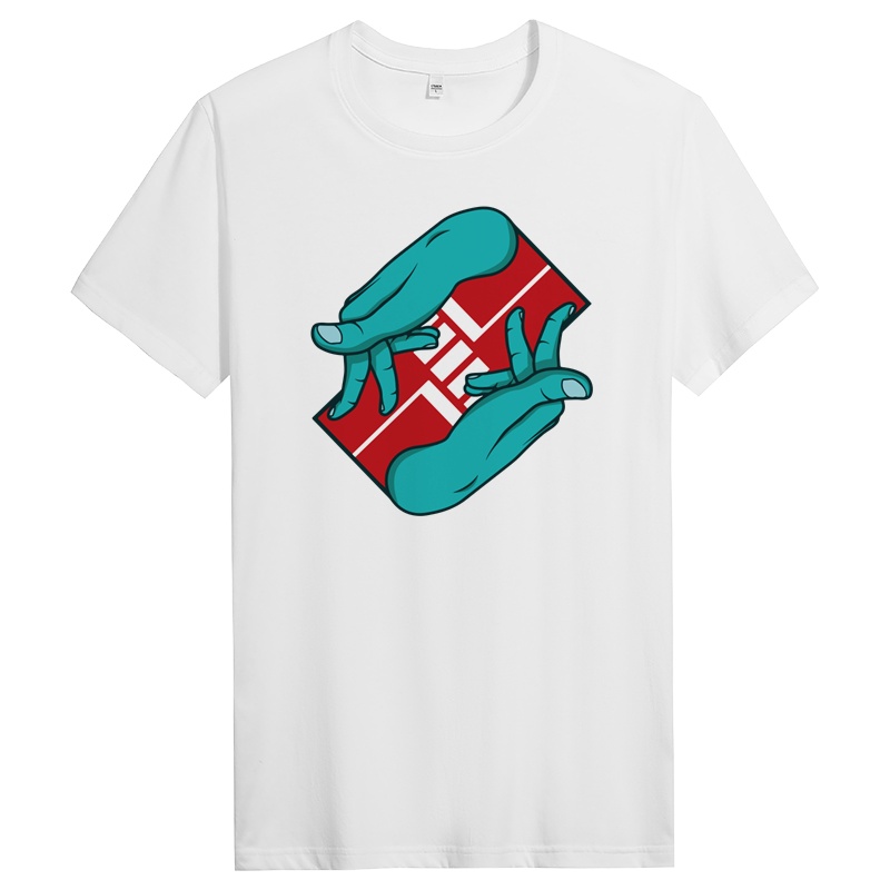 男短袖夏季纯棉T恤青年潮牌上衣服修身半袖 DT11163