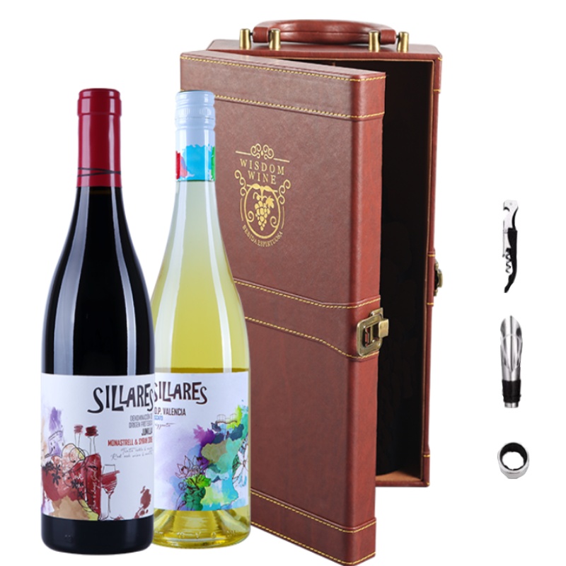 赛帝西班牙原瓶原装进口红白葡萄酒组合礼盒装