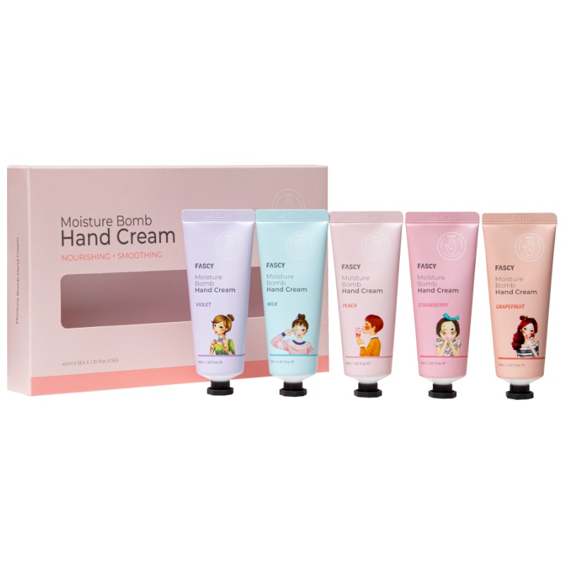 Fascy 发希 新包装 倍润手霜 40ml*5 补水保湿 长效滋润