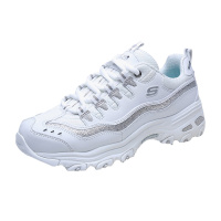 Skechers斯凯奇女鞋厚底松糕老爹鞋熊猫鞋绑带休闲运动鞋11923