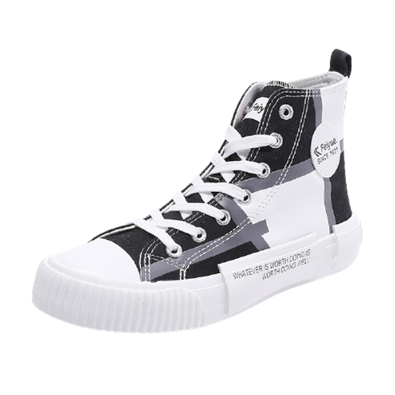飞跃(FEIYUE)韩版高帮百搭帆布鞋情侣款
