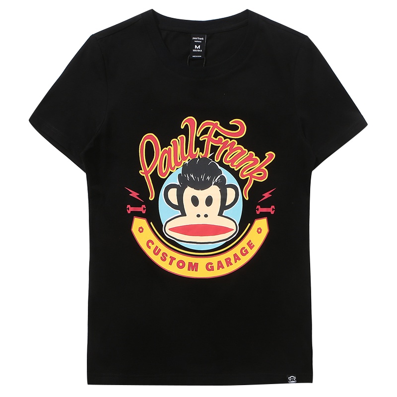 Paul Frank/大嘴猴夏女装宽松时尚休闲创意圆领印花短袖T恤