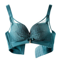 法罗 内衣女无钢圈聚拢性感美背女士奢华网纱3/4罩杯胸罩