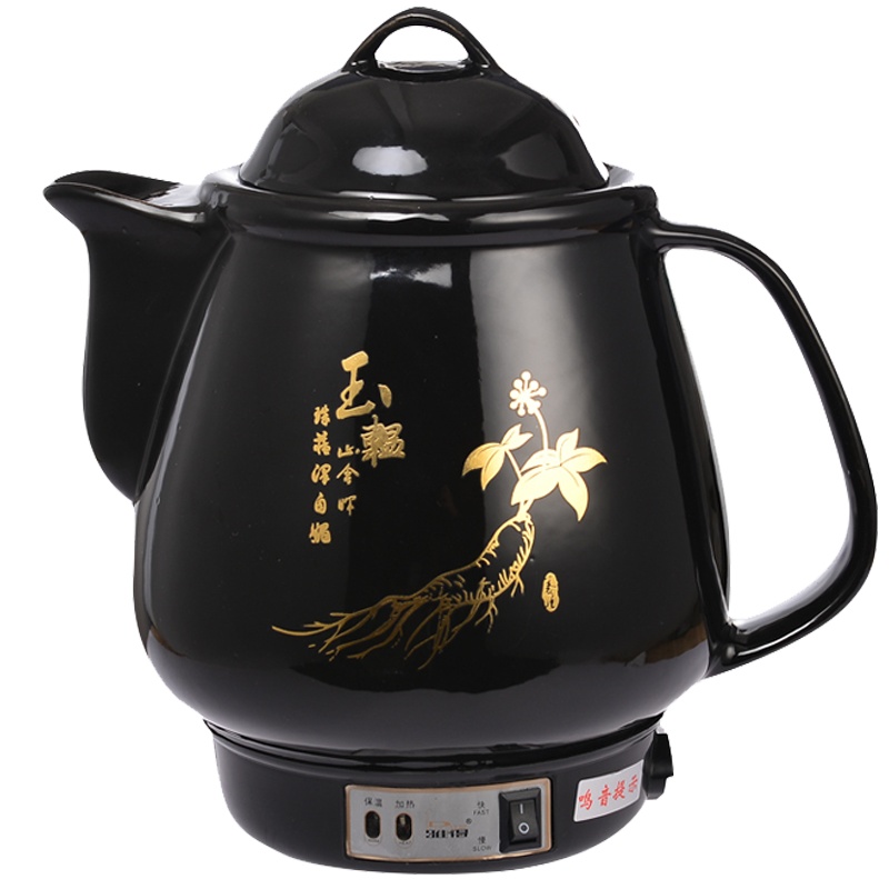 56L8L10L12大容量煎药壶法耐(FANAI)全自动壶陶瓷锅煮药器煲药砂锅罐 6L[手自一体智能+蜂鸣]金人参图