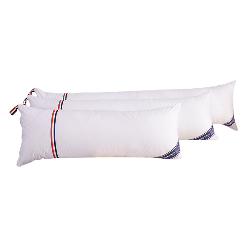 泰念(Tai nian) 家纺全棉羽丝绒情侣双人枕芯星级酒店羽丝绒双人护颈长枕头情侣家用1.2m长方形枕芯一只