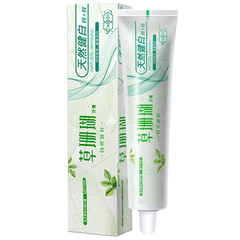 草珊瑚天然健白钙+锌牙膏100克清新薄荷香型