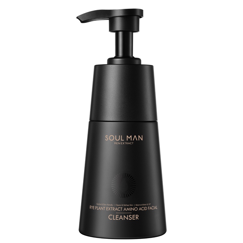 极男氨基酸洗面奶黑麦植萃控油清洁毛孔女男士专用敏感肌洁面乳温和旗舰店官方正品