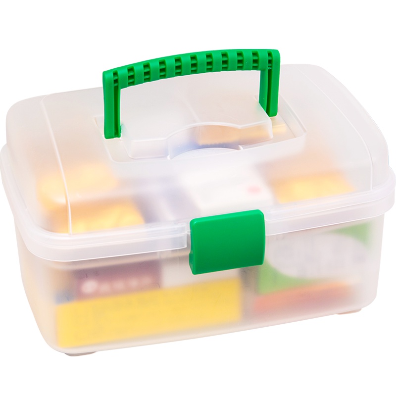 JEKO&JEKO 小药箱塑料药盒收纳箱家庭箱医药箱急救箱药品收纳盒医疗箱家用医药箱 SWB-516