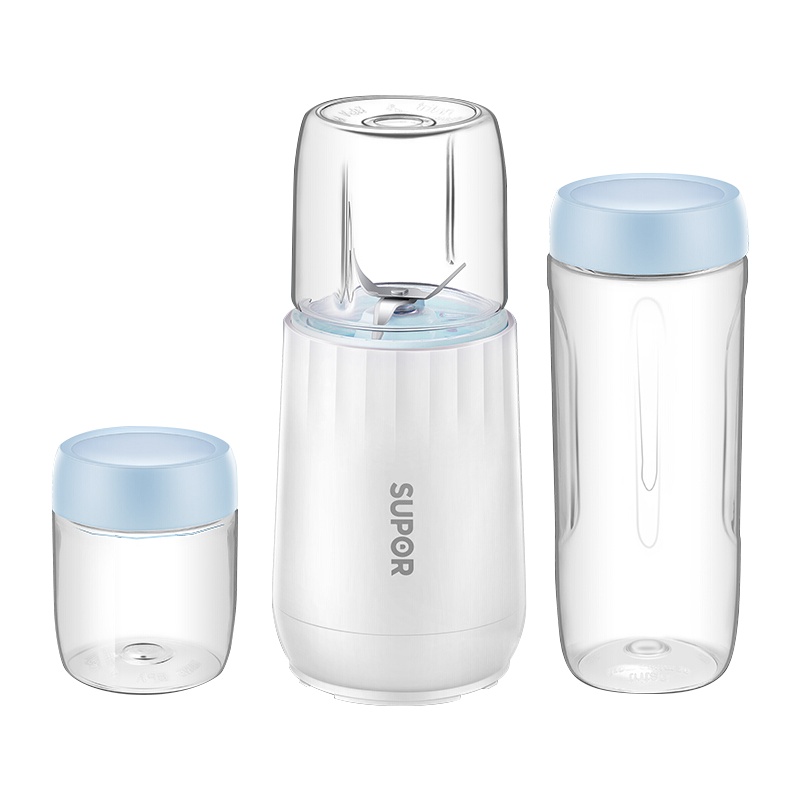 苏泊尔(SUPOR)婴儿辅食机 榨汁杯随行杯 家用料理机搅拌机便携式果汁杯TJE12蓝色