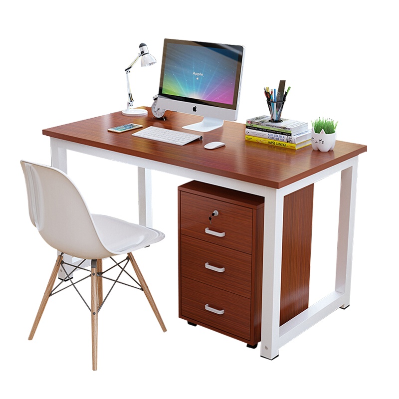 卓澳(ZHUOAO)钢架办公桌简约现代职员桌单人电脑桌含柜1.2米-11