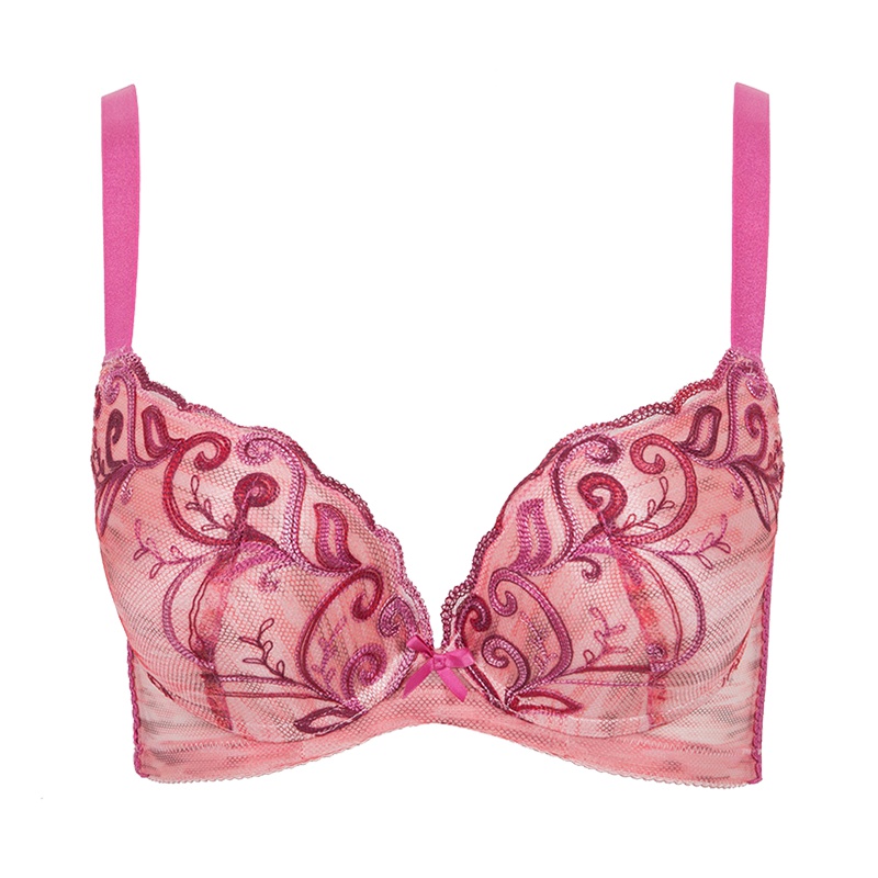 古今小胸上薄下厚性感蕾丝时尚刺绣聚拢美背文胸罩内衣女 0G881