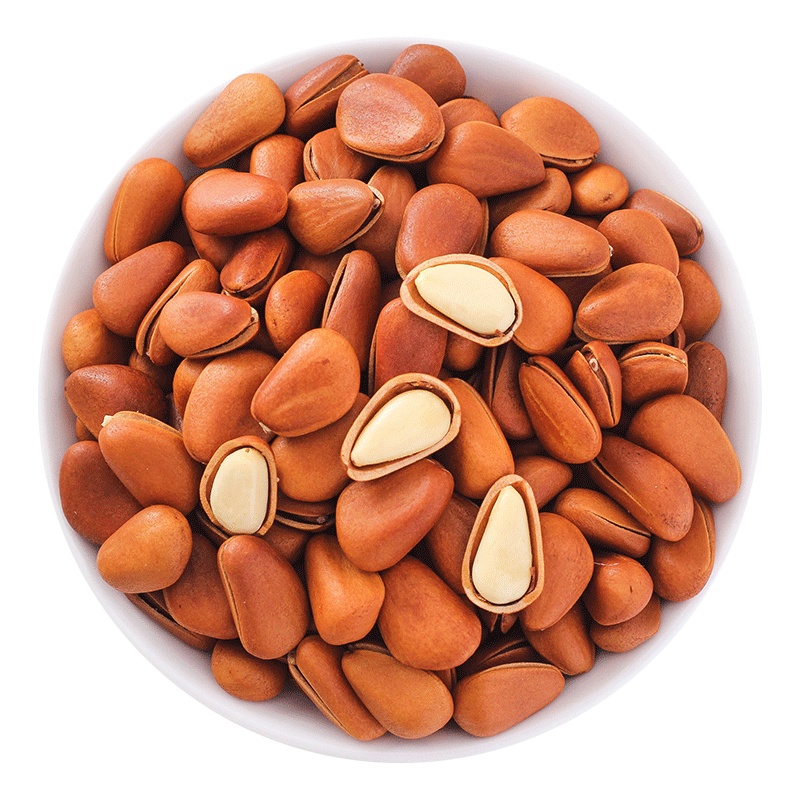 [金盘古 东北松子]新货大颗粒东北松子250净重原味袋装手剥开口坚果散装干果红松子