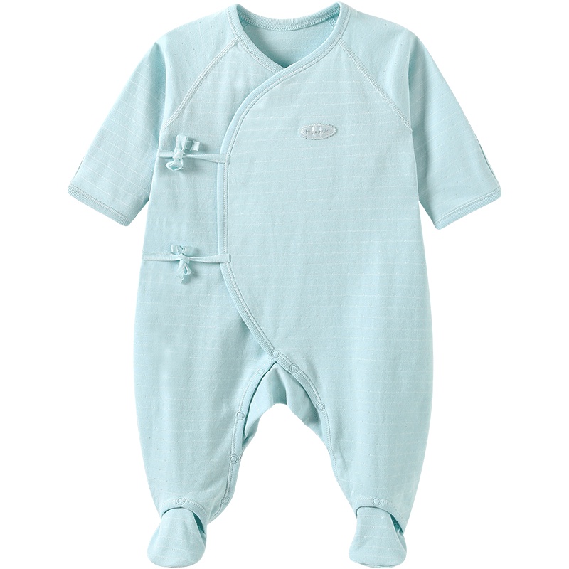 哈贝比（happyB） 婴儿连体衣春秋 婴儿衣服 男女宝宝新生儿绑带连脚哈衣