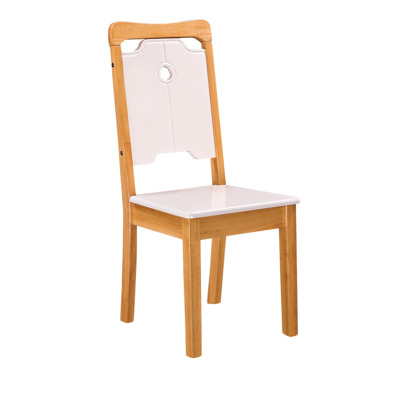 [红心家居]现代简约椅子实木酒店靠背椅餐椅餐厅凳子