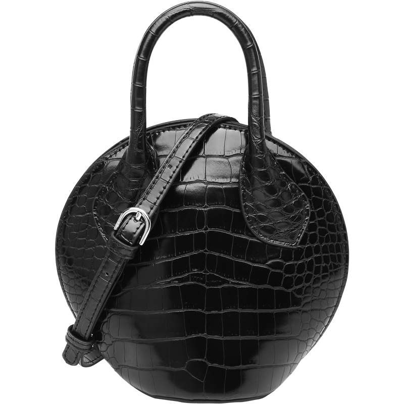 欧米OMI斜挎小包包女包2019冬季新款鳄鱼纹百搭手提复古单肩包ck