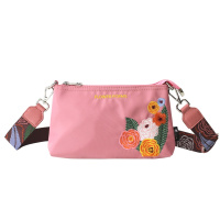 花间公主花的诗ins文艺宽带文艺刺绣尼龙牛津布春季包包女斜挎包