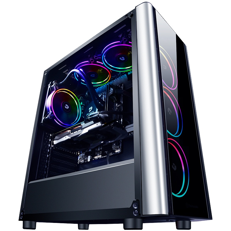 名龙堂i7 8700/RTX2070 六核高端水冷吃鸡游戏主机DIY组装电脑主机