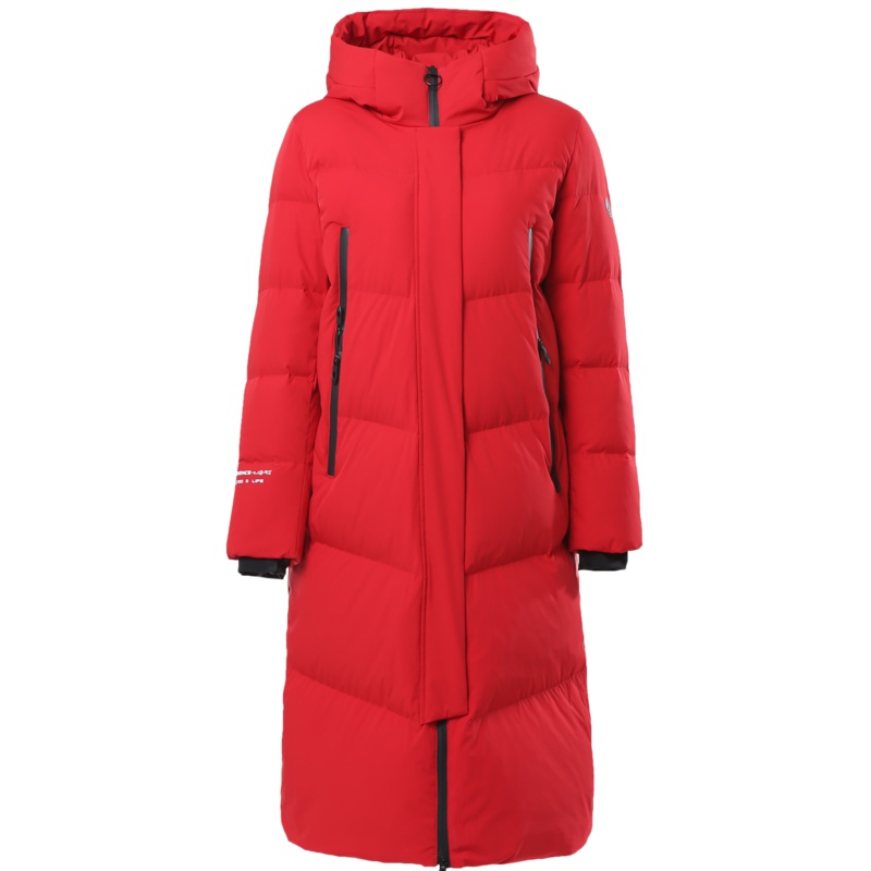 波司登2018长款过膝冬羽绒服女