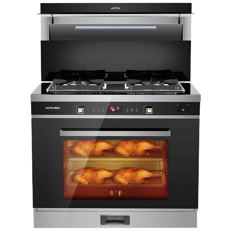 奥田(AOTIN) ZKT8烟灶蒸烤一体机集成灶家用侧吸式抽油烟机燃气灶蒸箱烤箱款(液化气)