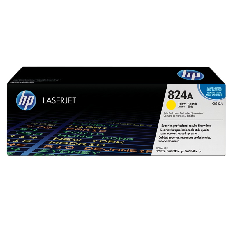 惠普 824A 硒鼓(CB382A) 21000 页 黄色 (适用 6040MFP) (支)