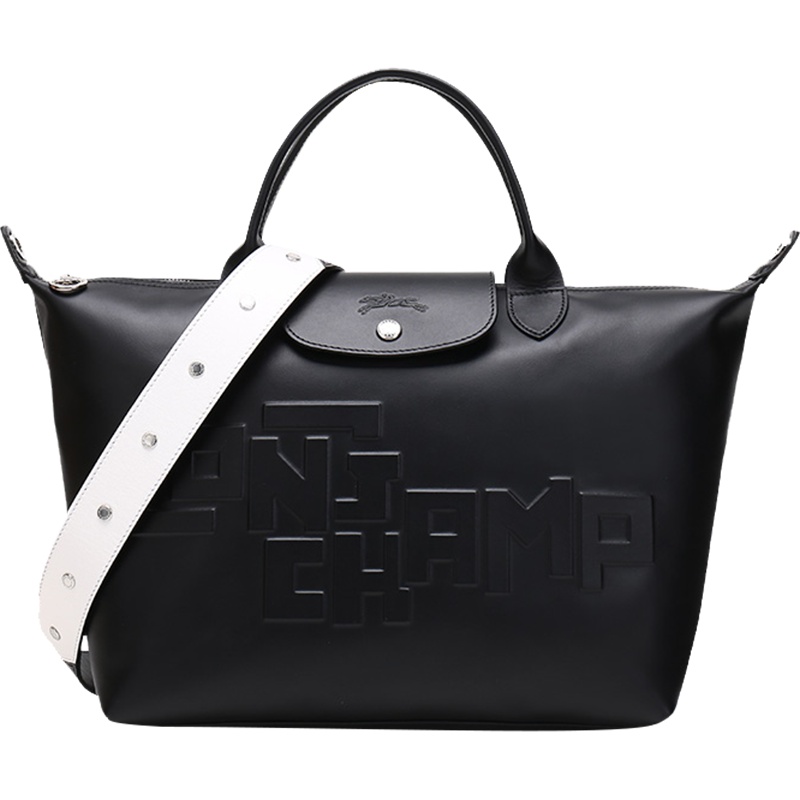 LONGCHAMP 珑骧 女士 LE PLIAGE CUIR系列中号短柄手提单肩斜挎包牛皮 1515 712