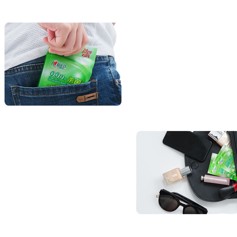 心相印清洁杀菌卫生湿巾 10片/包 每片单独包装