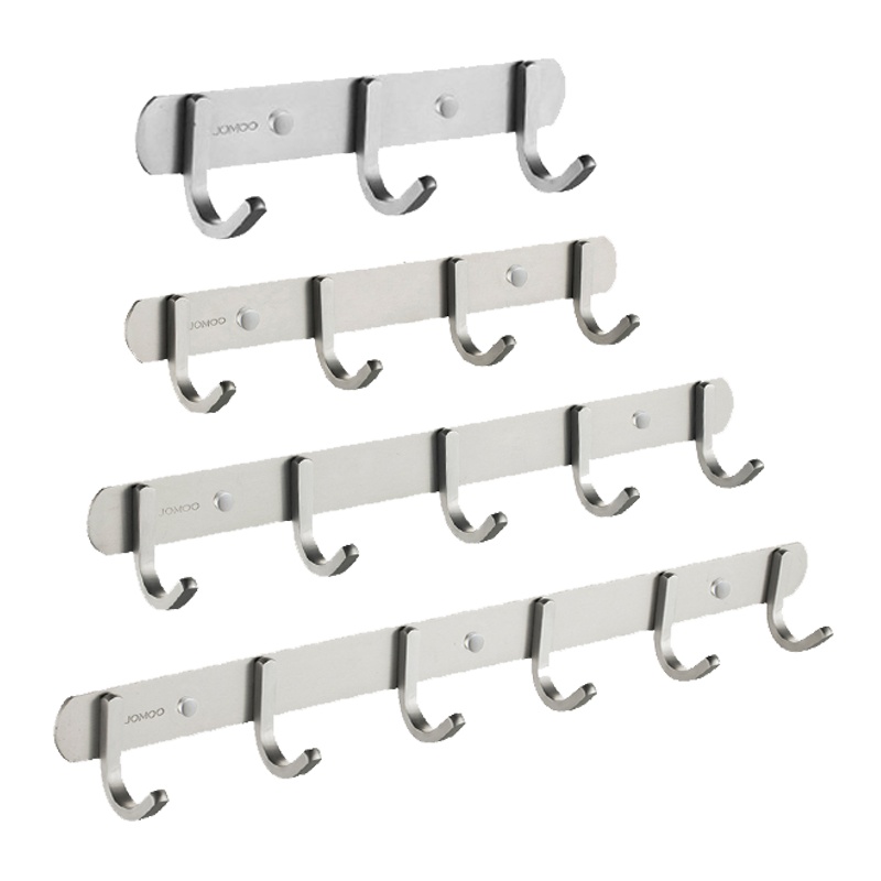 九牧卫浴官方旗舰进门挂钩壁挂卫生间毛巾排钩衣服衣柜试衣间衣帽墙壁挂衣钩9393系列