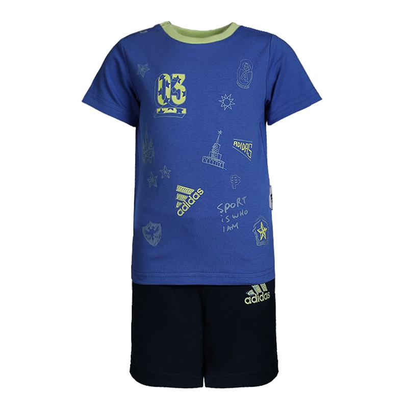 阿迪达斯儿童(ADIDAS KIDS)男婴童舒适亲肤针织运动套装CX3479