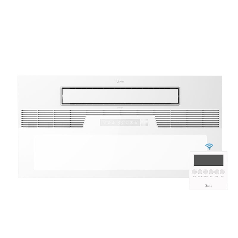 美的 Midea大凉霸LY1901-S71 三合一厨房冷风机卫生间集成吊顶凉霸数显换气模块换气吹风照明一体遥控摆叶冷霸