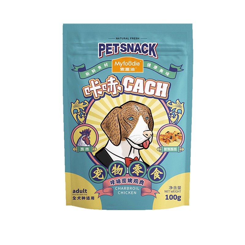 麦富迪狗狗零食咔哧炭烤鸡肉干100g宠物泰迪金毛比熊训狗零食奖励