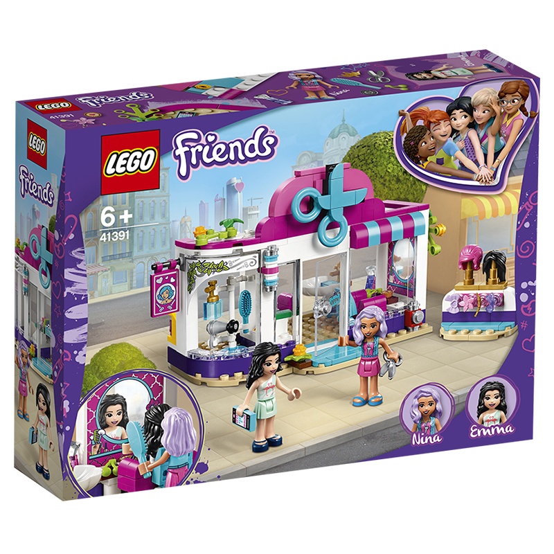 LEGO乐高好朋友系列心湖城美发沙龙41391 女孩6岁+生日礼物 玩具积木