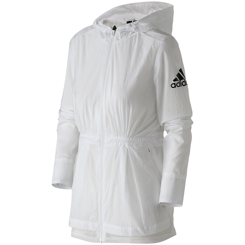 【自营】adidas女服外套夹克梭织休闲运动服EA3106