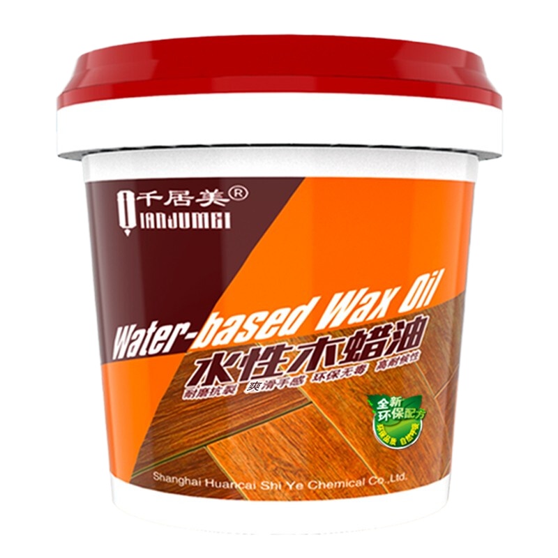 千居美水性木蜡油木器漆清漆木油漆水性漆桐油木漆环保无味防水防腐防晒耐候实木家具地板木制围栏翻新漆亮光透明木蜡油1L