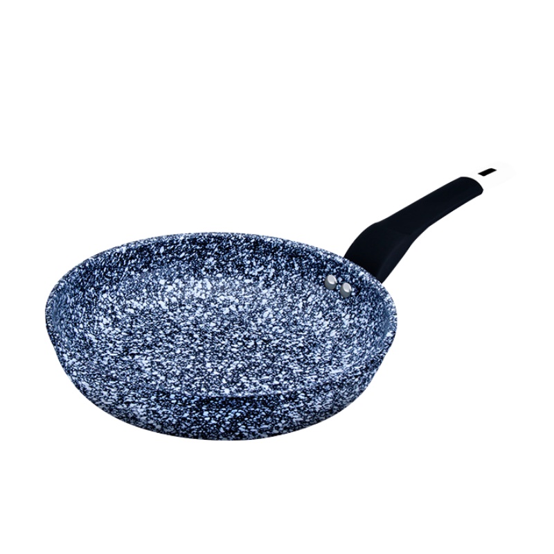 AMERCOOK雪花麦饭石煎锅不粘锅26cm 家用煎锅平底锅煎盘煎饼煎蛋锅煎牛排锅 多功能明火电磁炉通用锅具