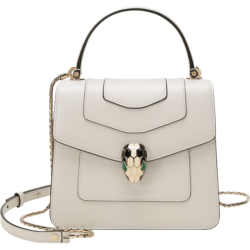 BVLGARI 宝格丽 女士 SERPENTI FOREVER系列牛皮蛇头扣手提单肩斜挎包小号 283171