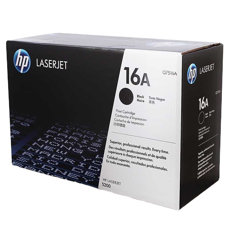 惠普(HP)Q7516A 16A 黑色硒鼓 适用打印机 5200/5200n/5200LX