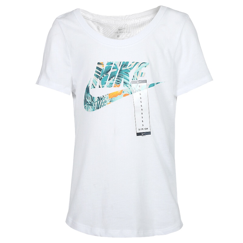 耐克儿童（NIKE）女童大童logo印花短袖T恤CD9576
