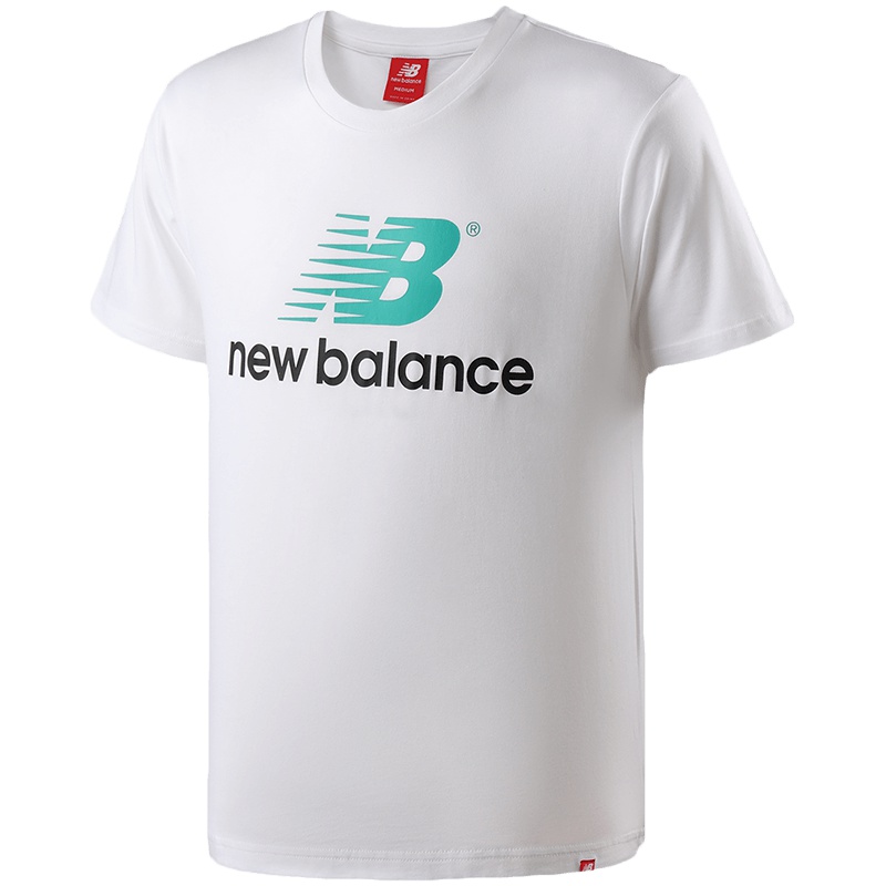 NB男装短袖T恤经典LOGO休闲跑步宽松针织上衣运动服AMT93583