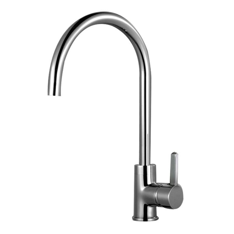 潜水艇厨房用洗菜盆池水槽全铜龙头单把单孔冷热水旋转水龙头 L3012